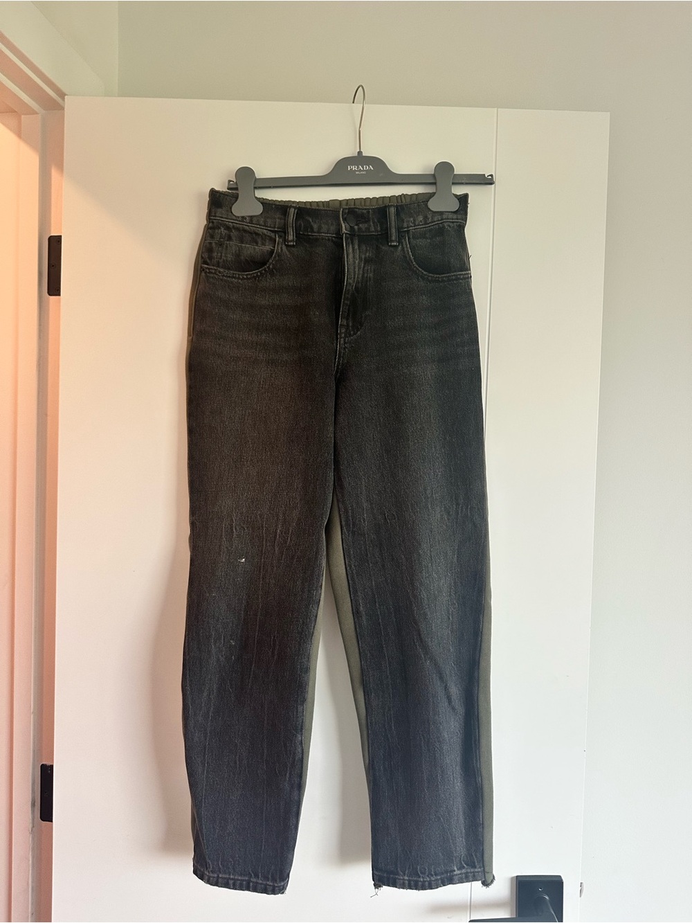 Alexander Wang Men's Dark Grey Straight Jeans